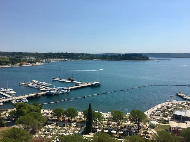 Portoroz tengerpartja - kilátás a szobánkbólFotó: Balatoni Bernadett